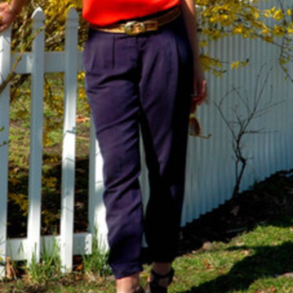 Anthro Navy Pants